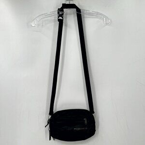 Eagle Creek Mini Belt Bag Black Hip Pack Canvas Adjustable Strap Casual